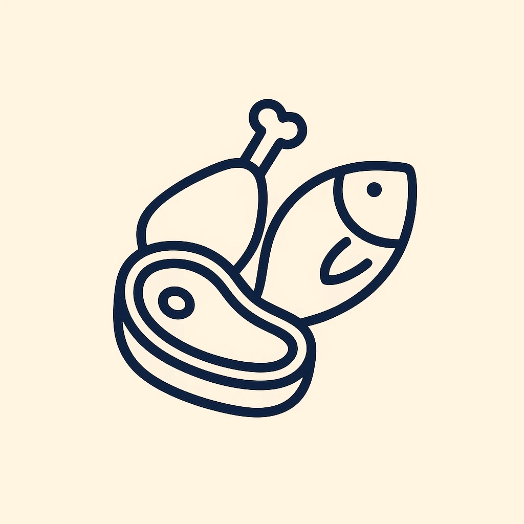 Meat, Chicken, Fish