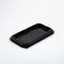 Şəffaf qapaqlı Qara baton Tort və şirniyyat qabı T-1810D